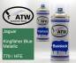 Preview: Jaguar, Kingfisher Blue Metallic, 779 / HFE: 400ml Sprühdose + 400ml Klarlack - Set, von ATW Autoteile West.